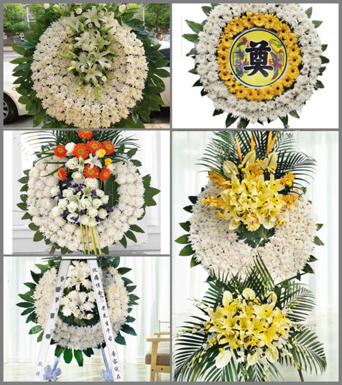 山西晋中平遥县卜宜乡东卜宜村花圈速递